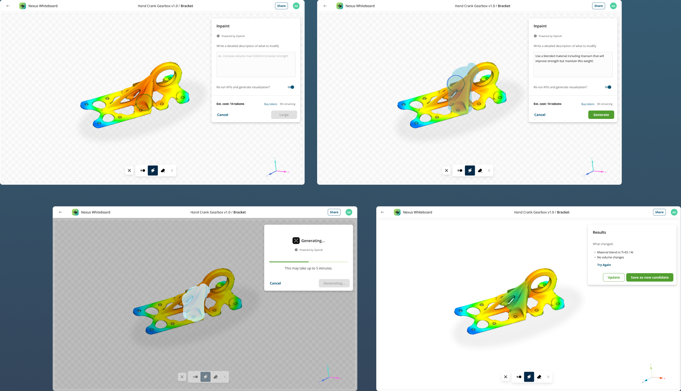 Visual design work