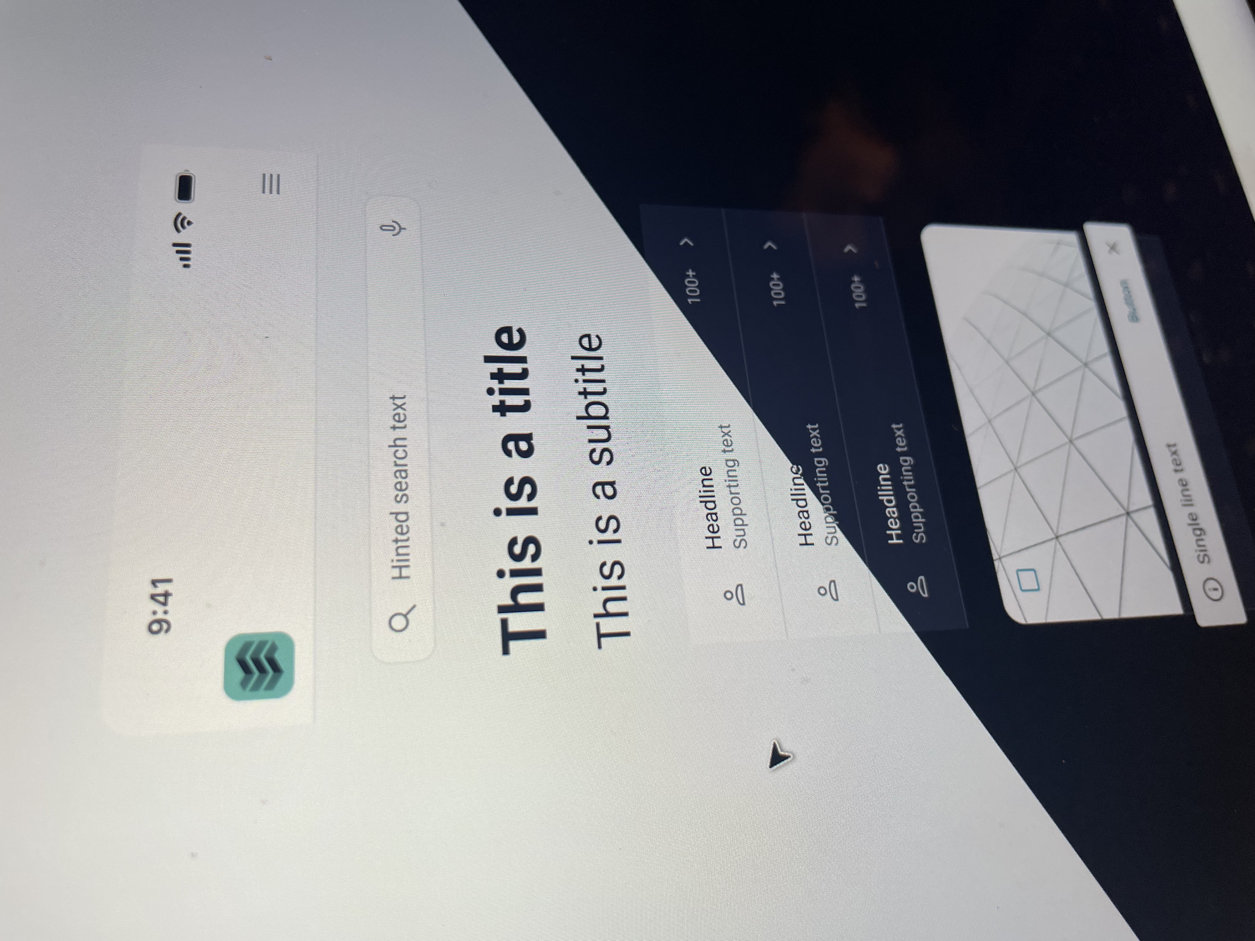 Visual design work